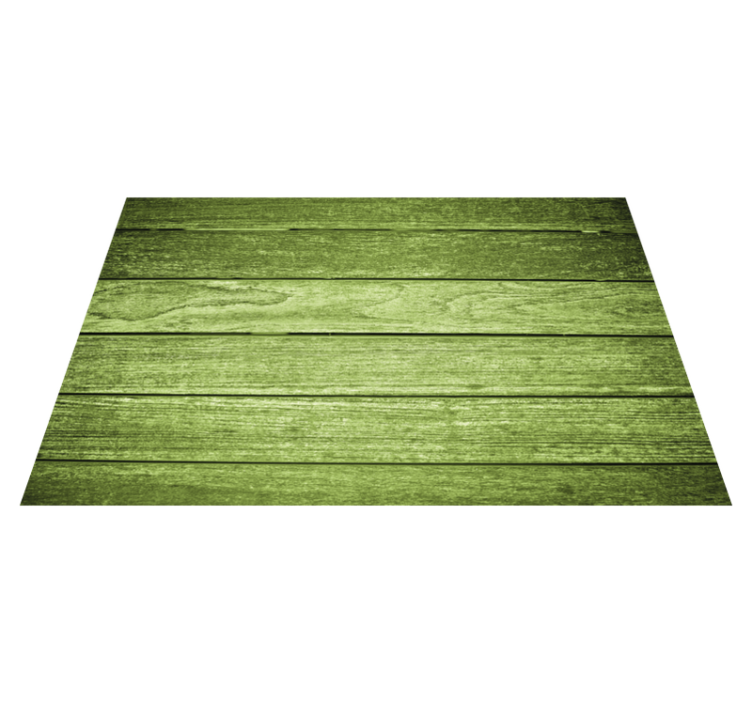Placemat green wooden surface - TenStickers