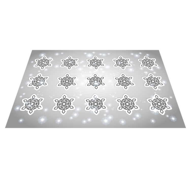 Christmas placemat with snowflake design - TenStickers