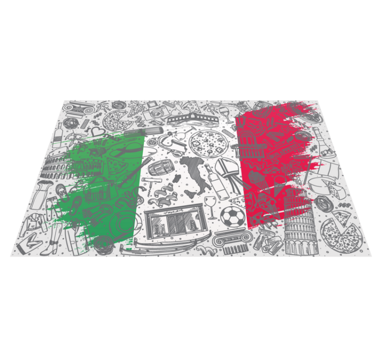 Original placemat italian culinary design - TenStickers