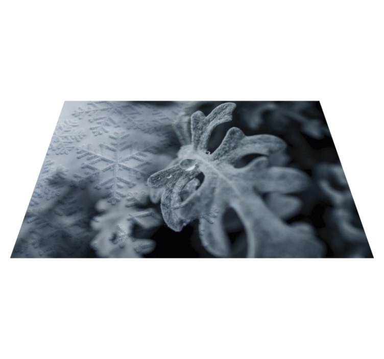 Placemat with elegant snowflake patterns - TenStickers