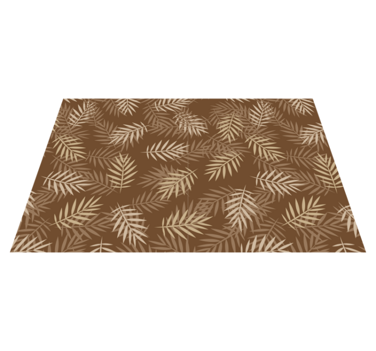 Natural leaf pattern placemat - TenStickers