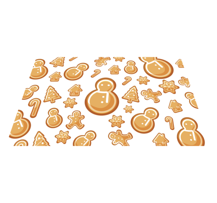 Festive Holiday Shapes Christmas placemat - TenStickers