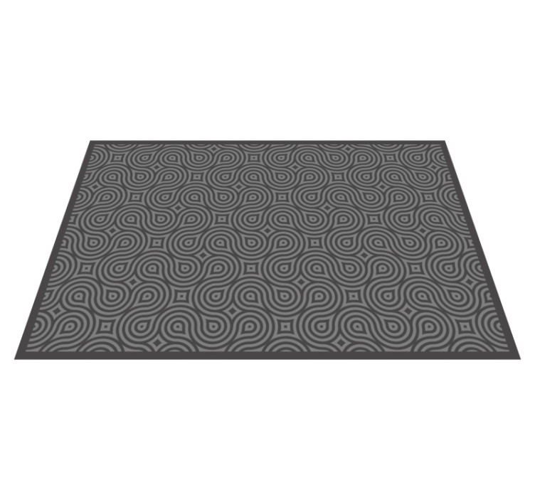 Placemat abstract swirl design - TenStickers