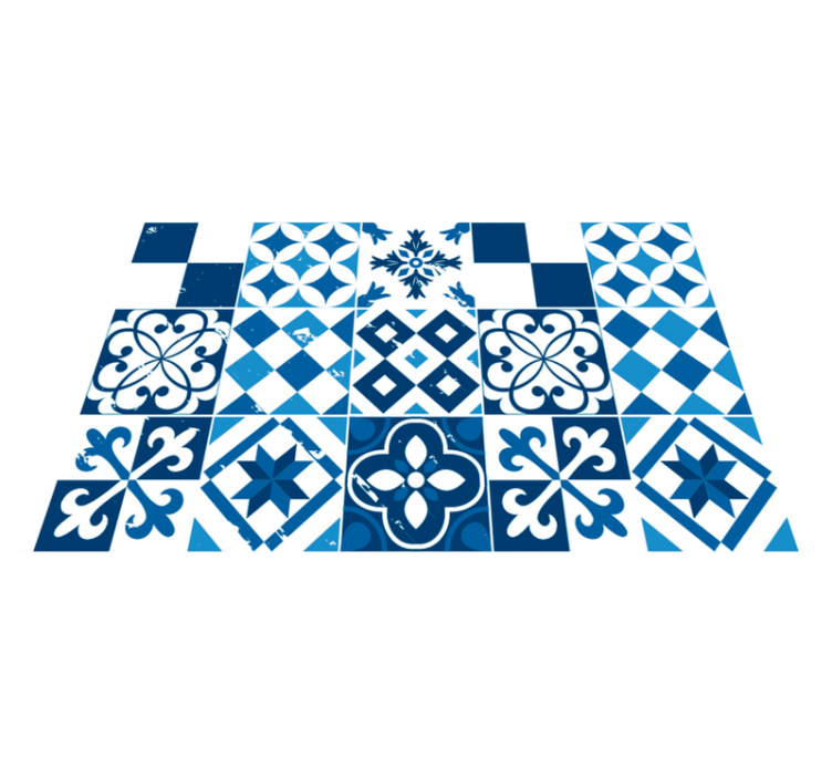 Geometric pattern tiles placemat - TenStickers
