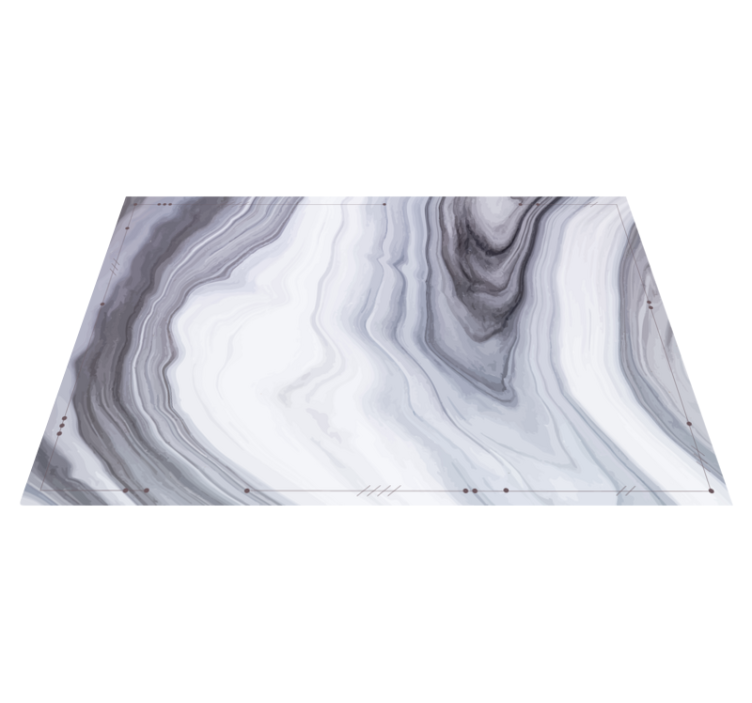 White and black marble effect modern placemats - TenStickers