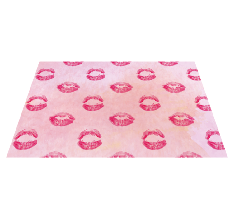 Original placemat kiss mark design - TenStickers