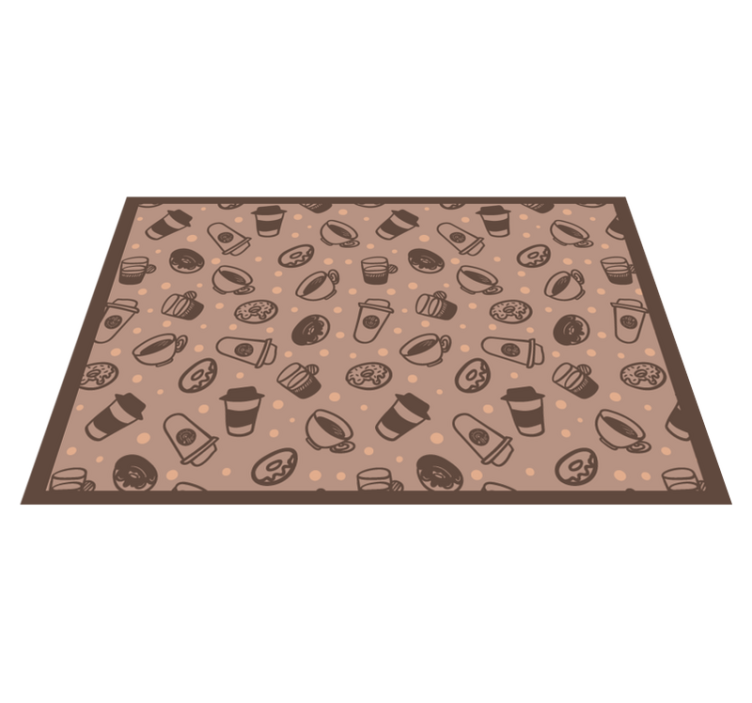 Original placemat coffee cup designs - TenStickers