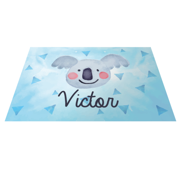 Children placemat cute koala face design - TenStickers