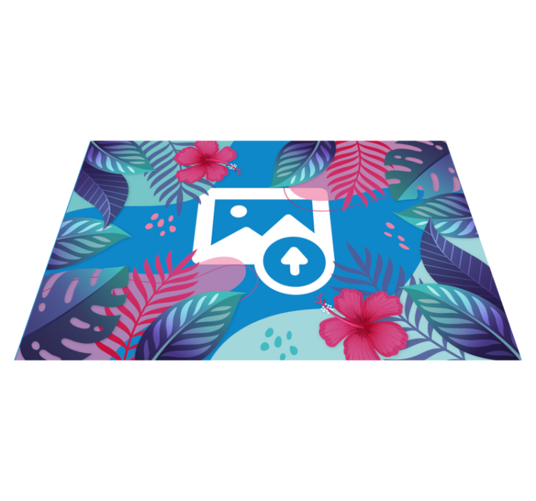 Original placemat colorful tropical leaves design - TenStickers