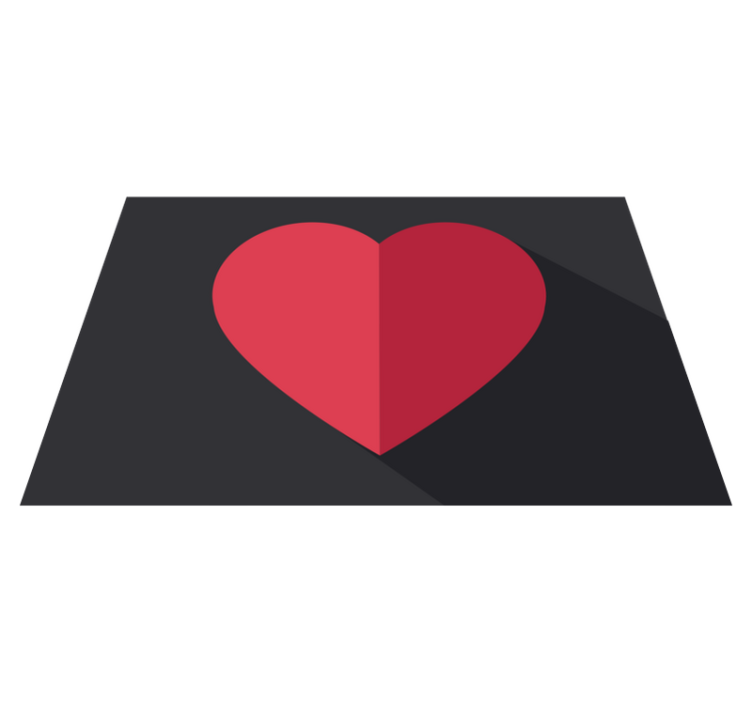 Original placemat heart shape design - TenStickers