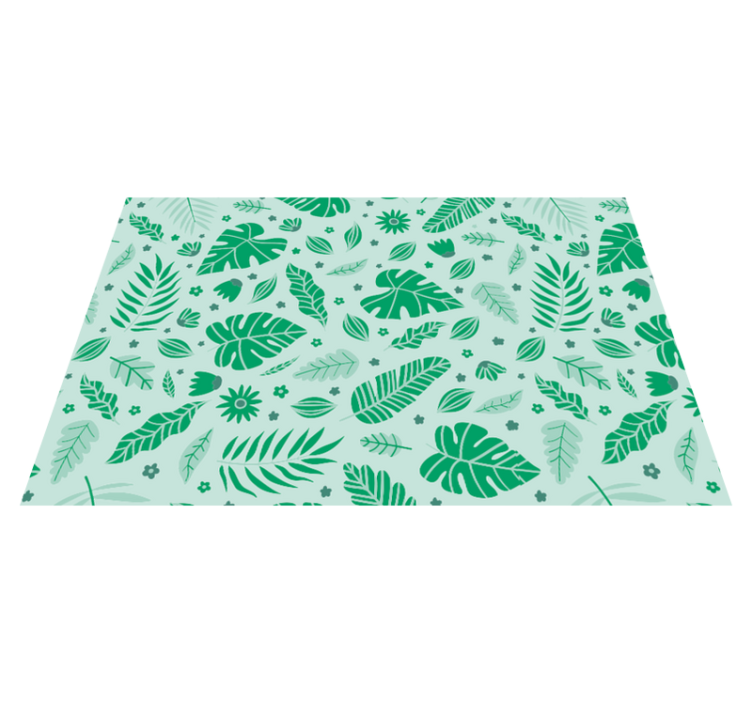 Original placemat leafy green designs - TenStickers