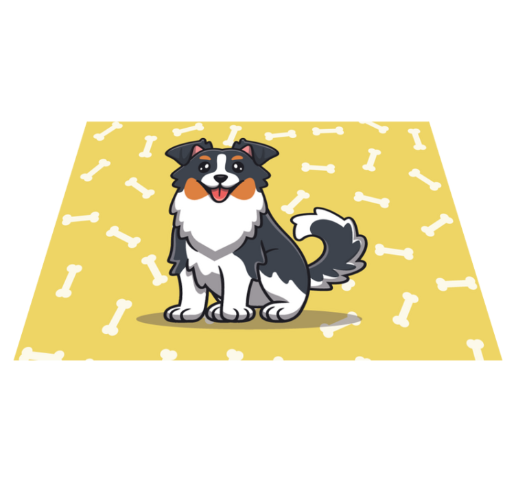 Children placemat with adorable dog design - TenStickers