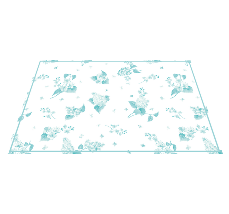 Round flower  original placemats - TenStickers