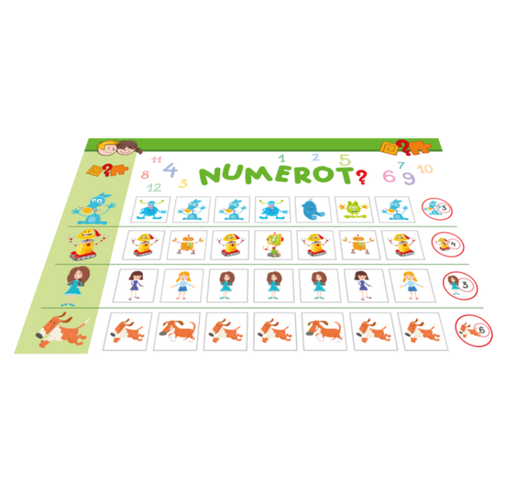 Children placemat colorful learning mat - TenStickers