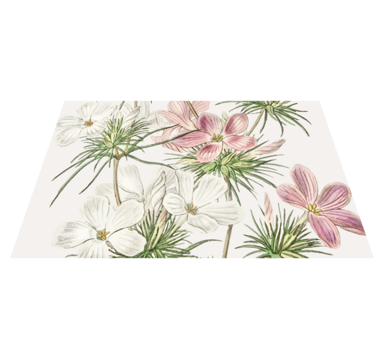 Original placemat floral botanical design - TenStickers