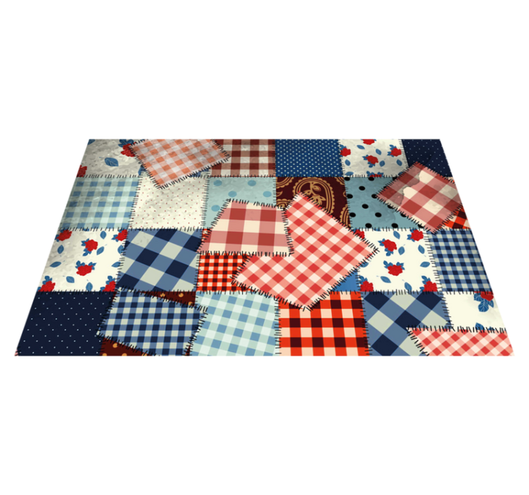 Placemat in patchwork fabric design - TenStickers