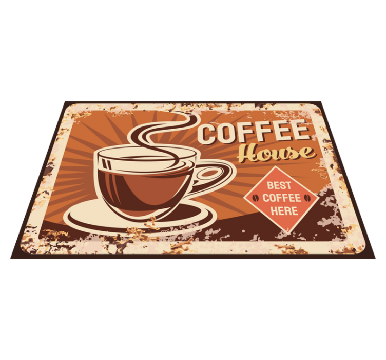 Placemat with quote coffee house inspiration - TenStickers