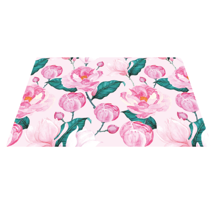 Pink Floral Pattern original placemat - TenStickers