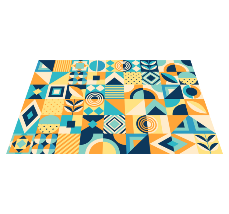 Modern placemat geometric design delight - TenStickers