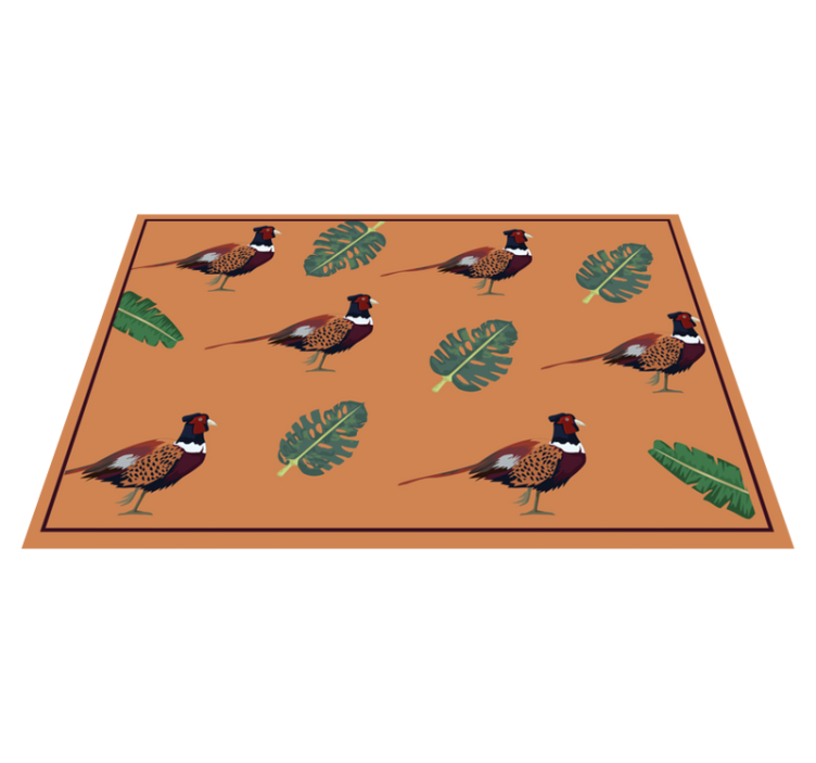 Pheasants pattern original placemat - TenStickers