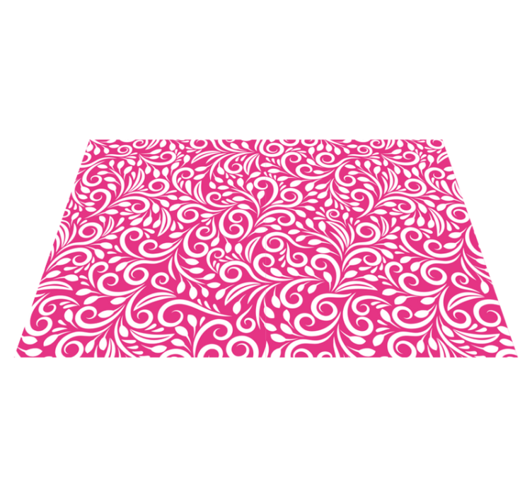 Floral pattern  modern placemats - TenStickers