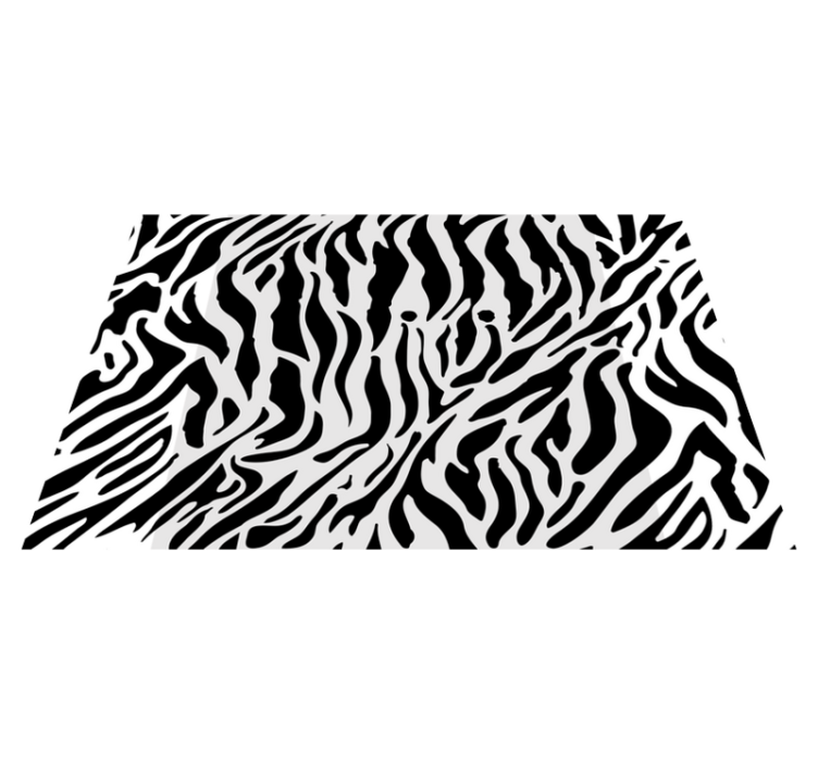 Zebra print surface placemat - TenStickers