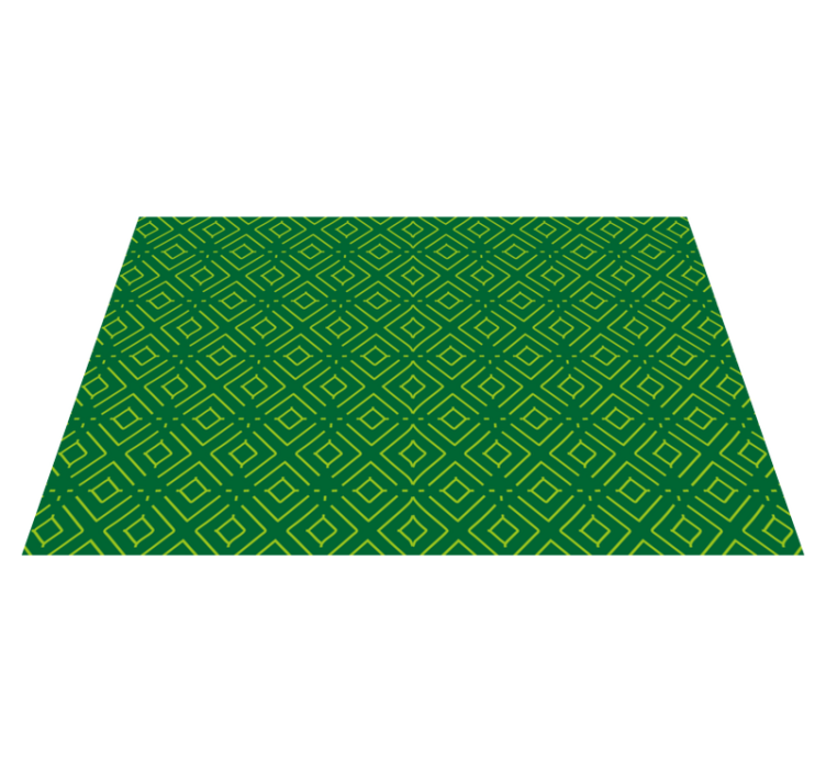 Geometric green pattern placemat - TenStickers