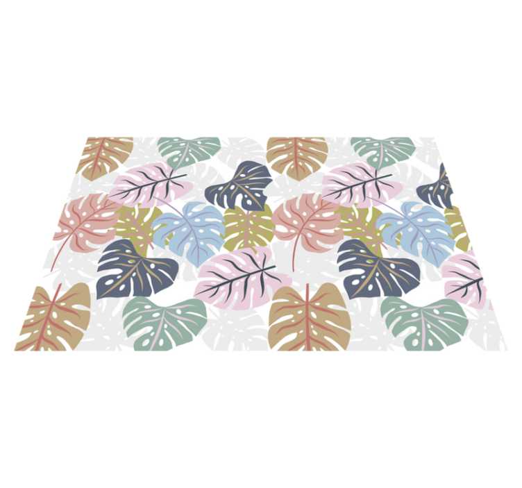 Original placemat tropical leaf design - TenStickers
