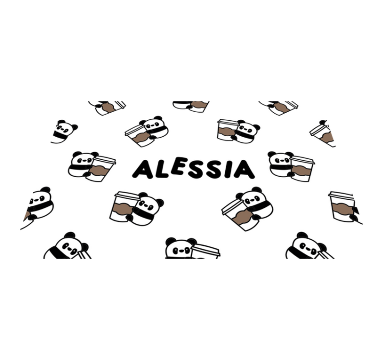 Children placemat with adorable panda designs - TenStickers