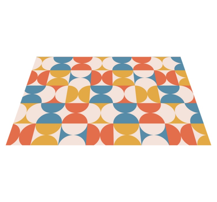 Modern placemat geometric color circles - TenStickers