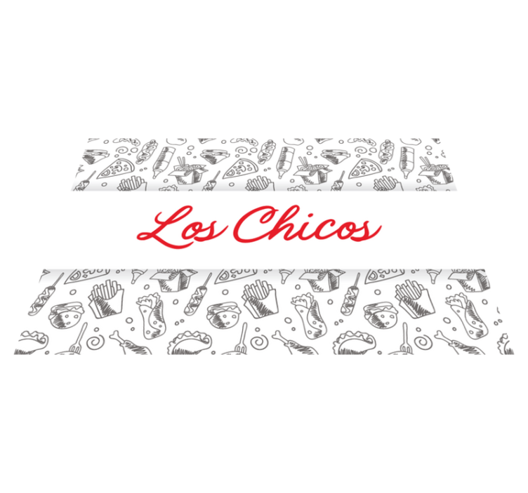 Children placemat with whimsical food designs - TenStickers