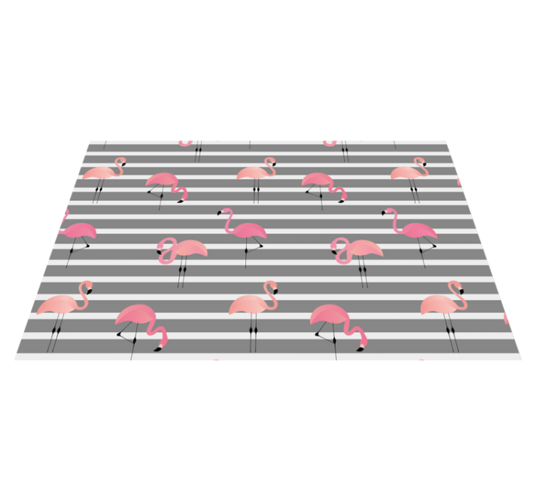 Grey flamingo  modern placemats - TenStickers