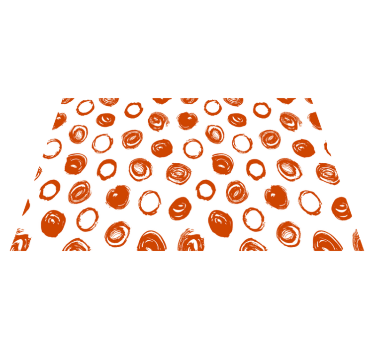 Placemat circular brushstroke design - TenStickers