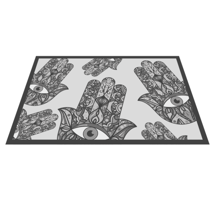 Original placemat with detailed hand designs - TenStickers