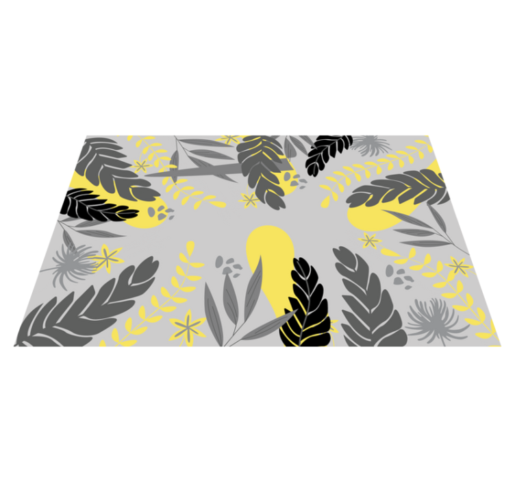 Botanical leaf concept placemat - TenStickers