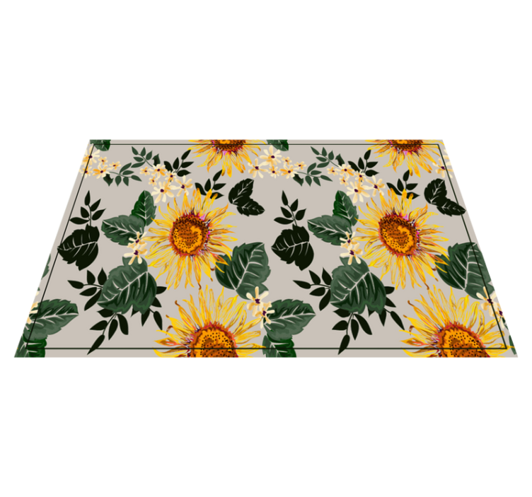 Original placemat sunny floral design - TenStickers
