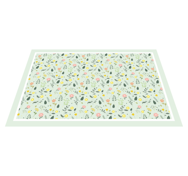 Original placemat floral design table setting - TenStickers