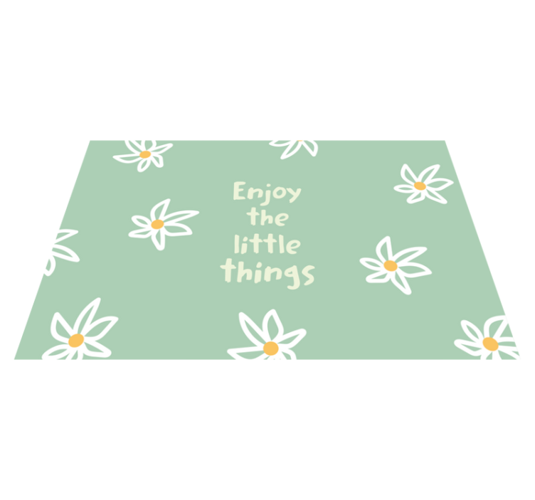 Original placemat daisy floral design - TenStickers