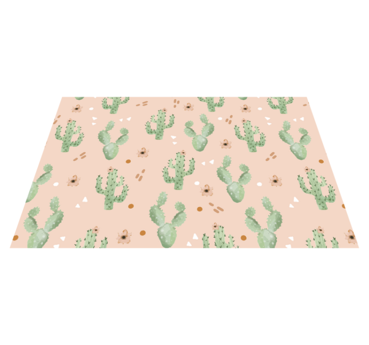 Original placemat cactus pattern design - TenStickers