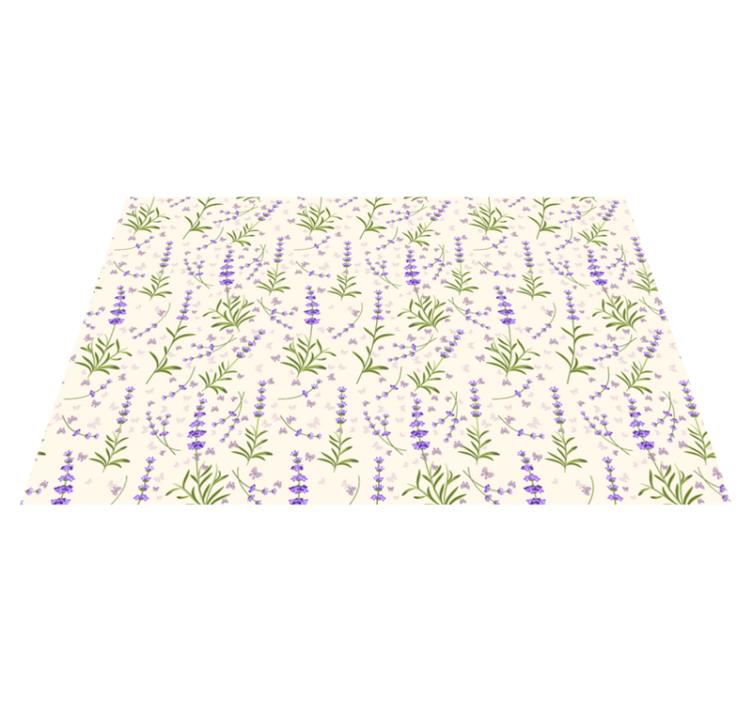 Lavender floral pattern placemat - TenStickers