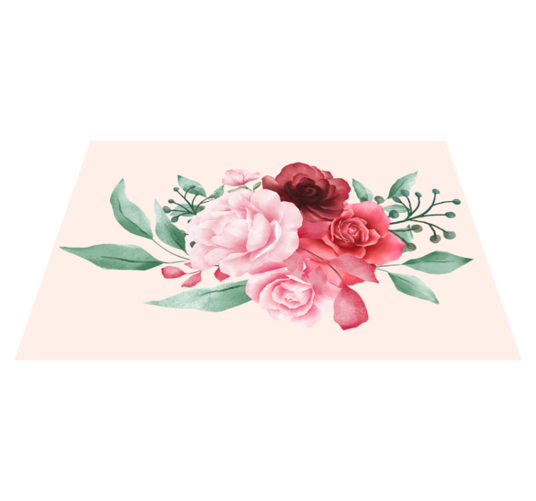 Original placemat floral arrangement - TenStickers