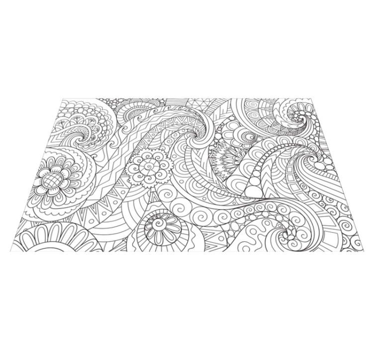 Placemat with detailed line designs - TenStickers