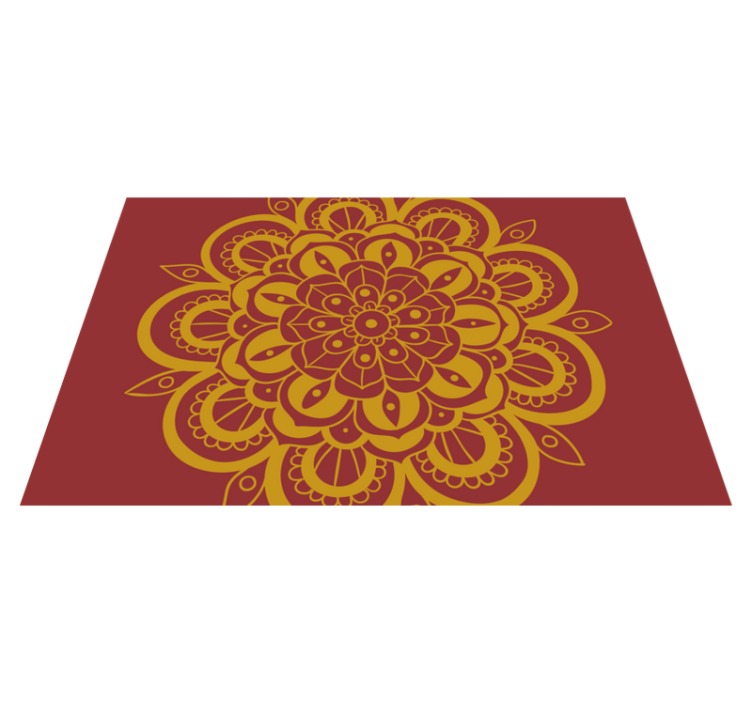 Original placemat with detailed floral design - TenStickers