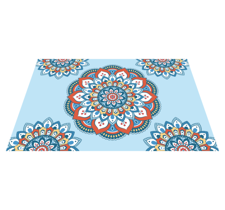 Original placemat vibrant mandala design - TenStickers