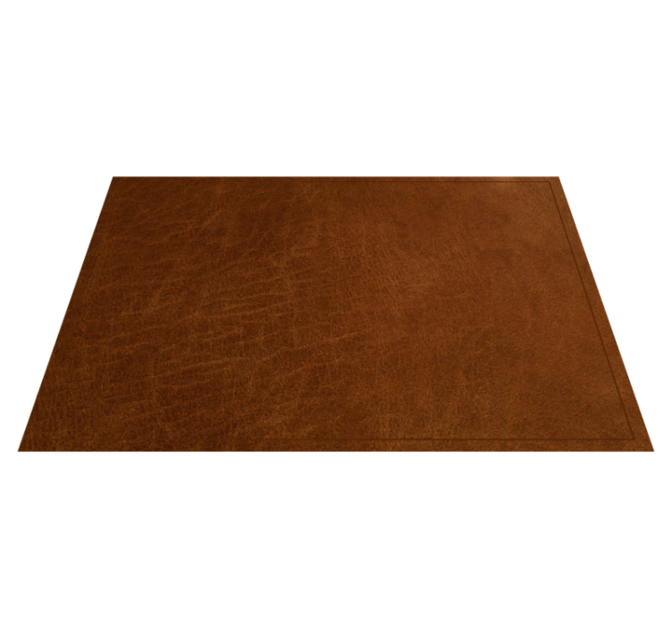Brown leather effect textured placemats - TenStickers