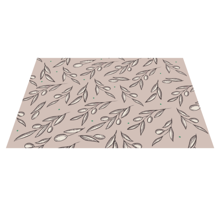 Elegant leaf concept placemat - TenStickers