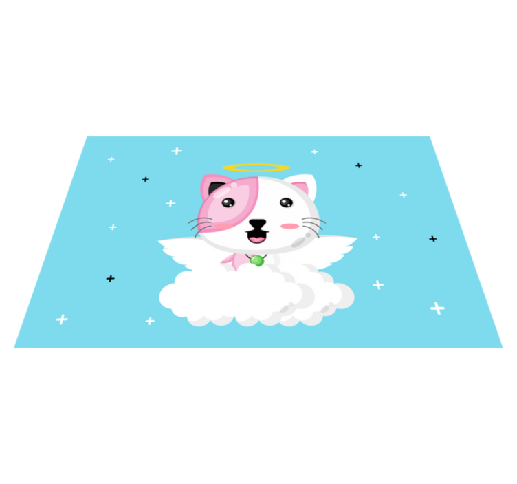 Children placemat cute cat angel - TenStickers