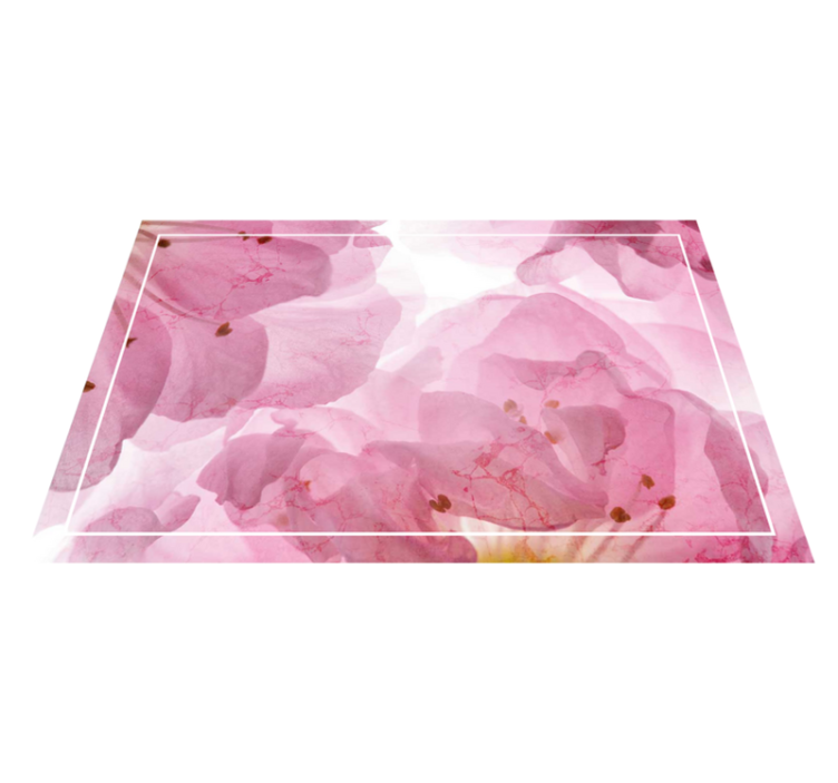 Elegant placemat with gentle floral design - TenStickers