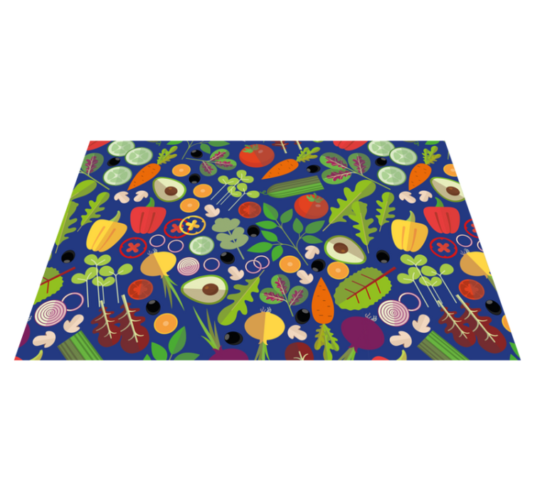 Original placemat with lively vegetable design - TenStickers