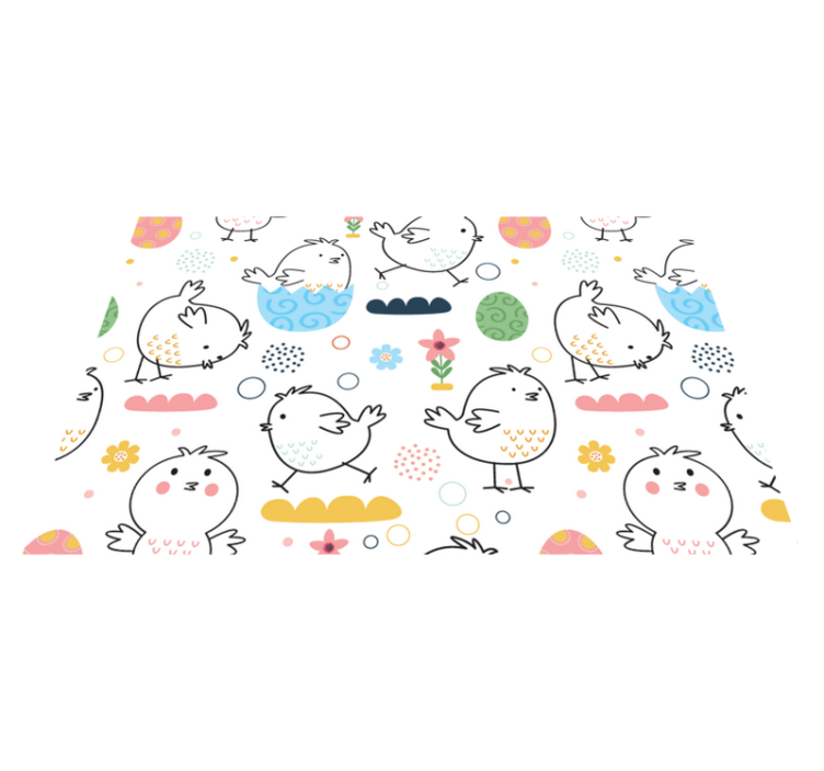 Children placemat with adorable bird designs - TenStickers